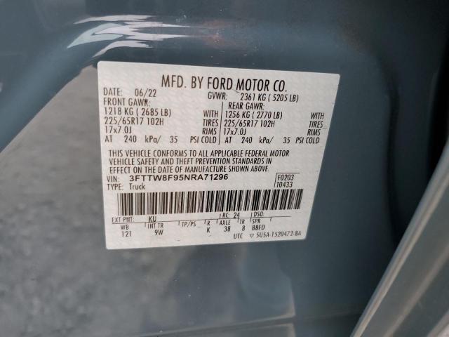2022 FORD MAVERICK X - 3FTTW8F95NRA71296