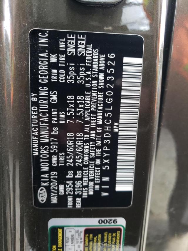 5XYP3DHC5LG023526 KIA Telluride Ex