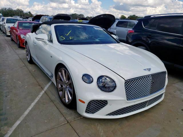 Flood-damaged cars for sale at auction: 2020 Bentley Continental GT