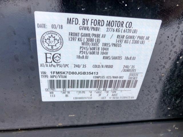 2018 FORD EXPLORER X - 1FM5K7D80JGB35413