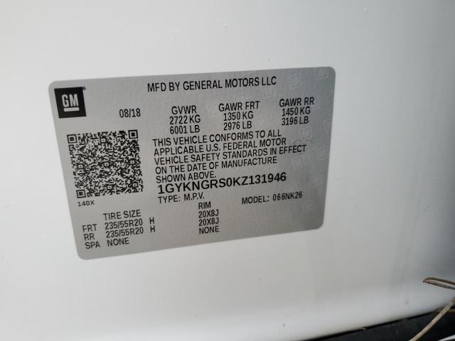 2019 CADILLAC XT5 PLATIN - 1GYKNGRS0KZ131946