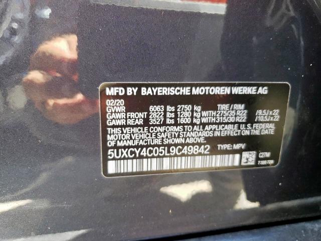 2020 BMW X6 SDRIVE 5UXCY4C05L9C49842