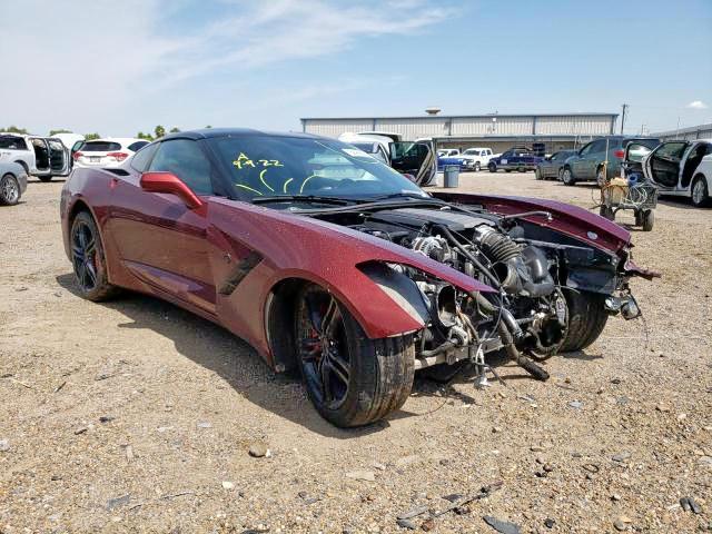 Salvage cars for sale from Copart Mercedes, TX: 2017 Chevrolet Corvette S