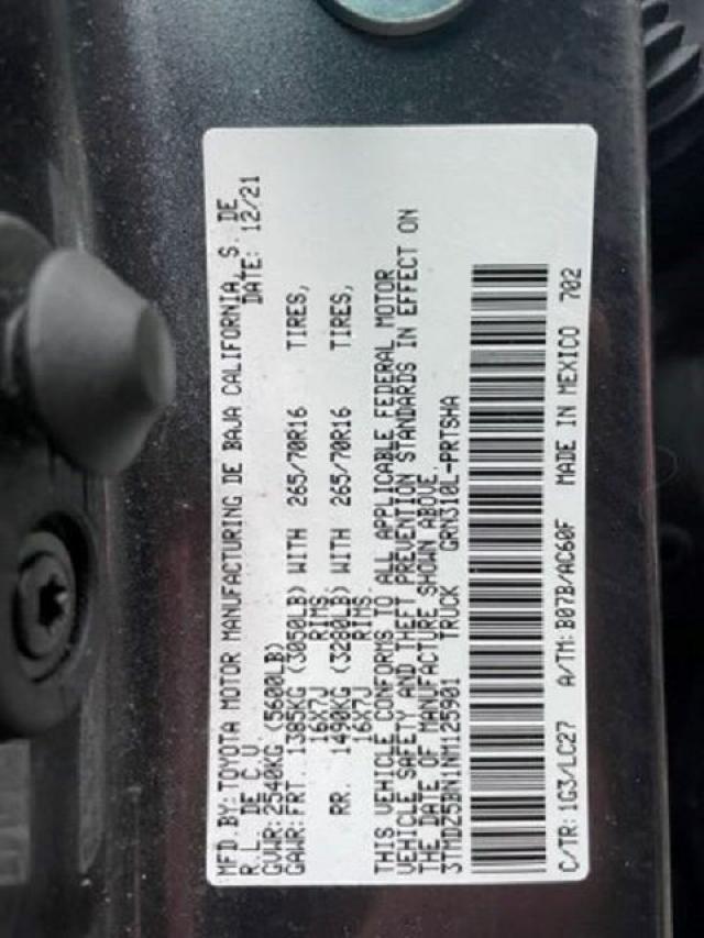 2022 TOYOTA TACOMA DOU - 3TMDZ5BN1NM125901