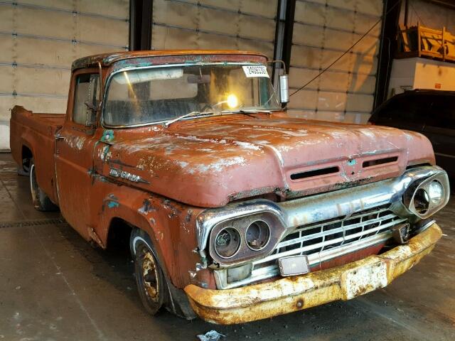 Auto Auction Ended On Vin F10c0r38214 1960 Ford F100 In