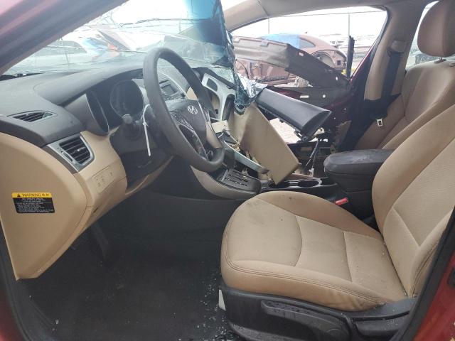 Седани HYUNDAI ELANTRA 2013 Червоний