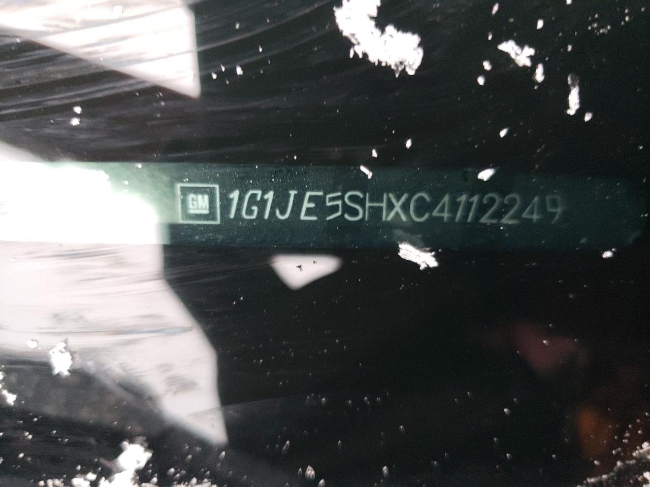 2012 Chevrolet Sonic Ltz VIN: 1G1JE5SHXC4112249 Lot: 64752344