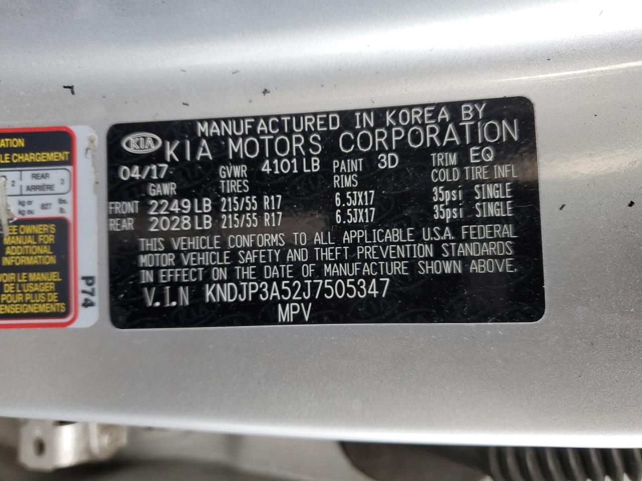 KNDJP3A52J7505347 2018 Kia Soul +