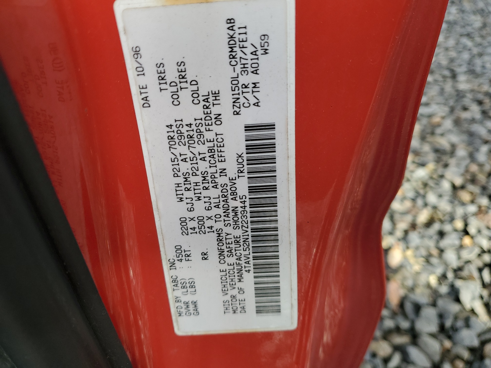 4TAVL52N1VZ239445 1997 Toyota Tacoma Xtracab