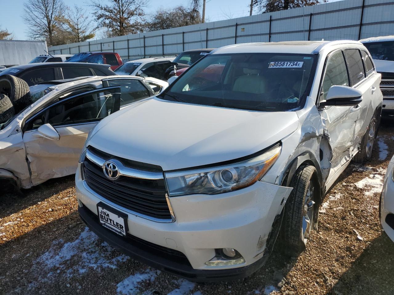 2016 Toyota Highlander Limited VIN: 5TDDKRFH9GS275600 Lot: 38581734