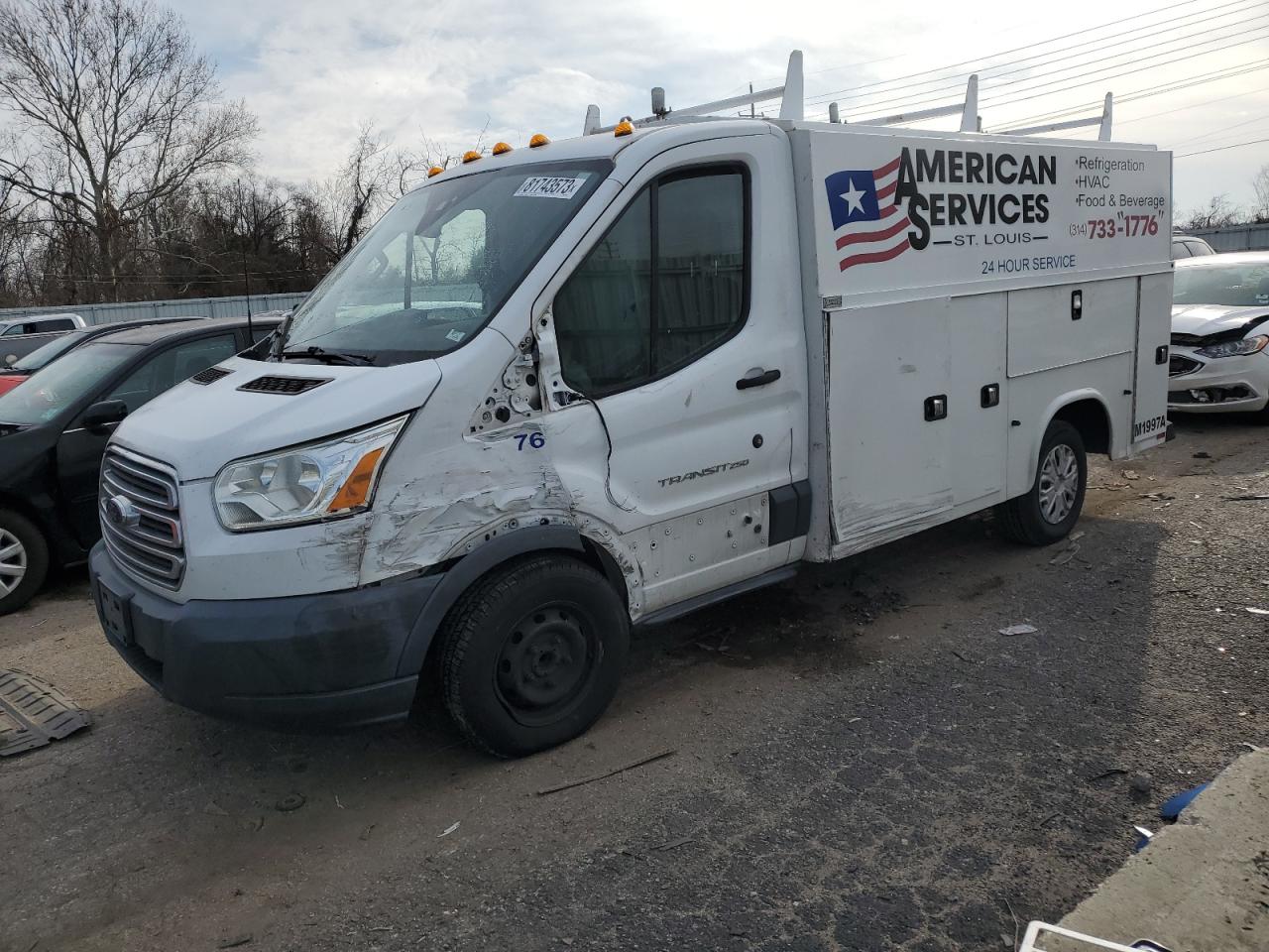 2016 Ford Transit T-250 VIN: 1FDYR5PM8GKA77014 Lot: 81743573