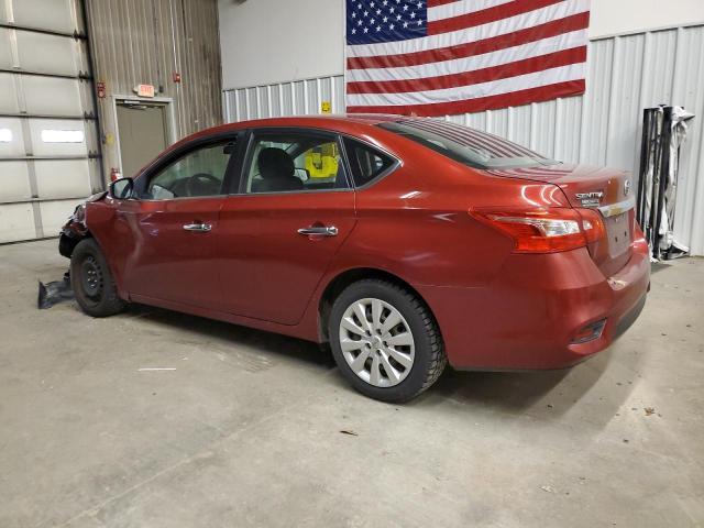  NISSAN SENTRA 2017 Czerwony