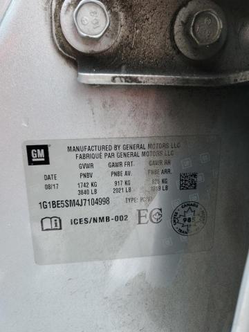 2018 CHEVROLET CRUZE LT  