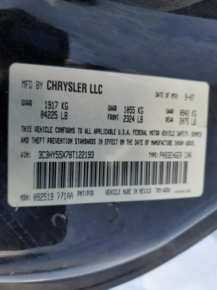 3C3HY55X78T122193 2008 Chrysler Pt Cruiser Touring