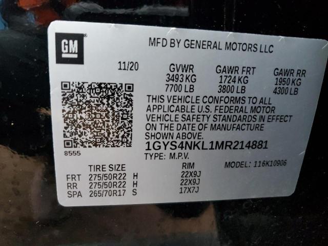 1GYS4NKL1MR214881 Cadillac Escalade E 13