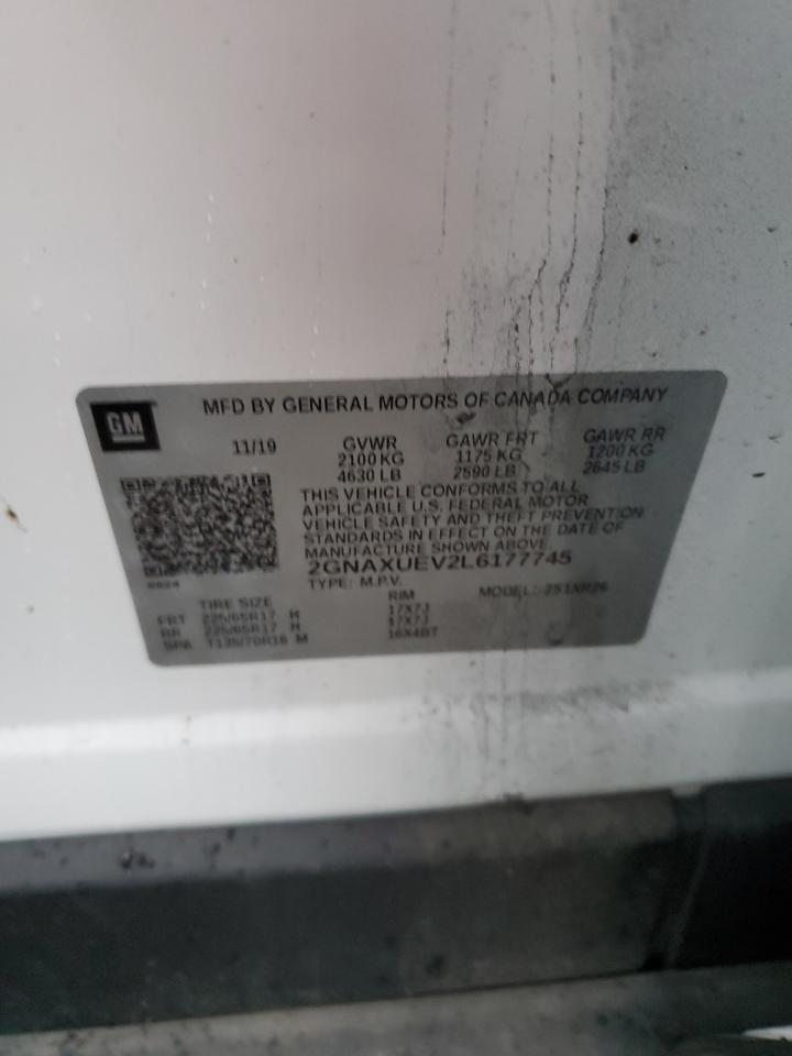 2GNAXUEV2L6177745 2020 CHEVROLET EQUINOX - Image 13