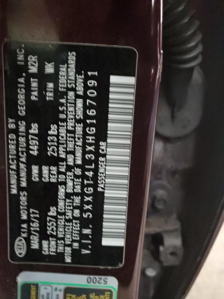 2017 Kia Optima Lx VIN: 5XXGT4L3XHG167091 Lot: 38369784