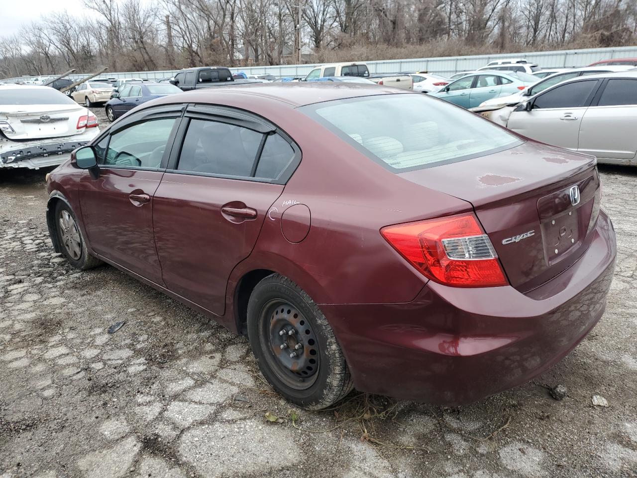 2012 Honda Civic Lx VIN: 2HGFB2F53CH606882 Lot: 40653064