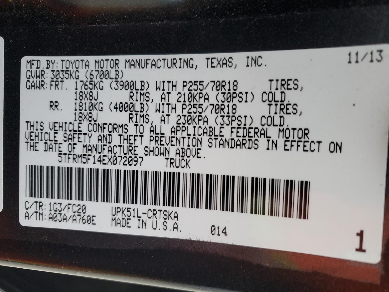 2014 Toyota Tundra - Image 12
