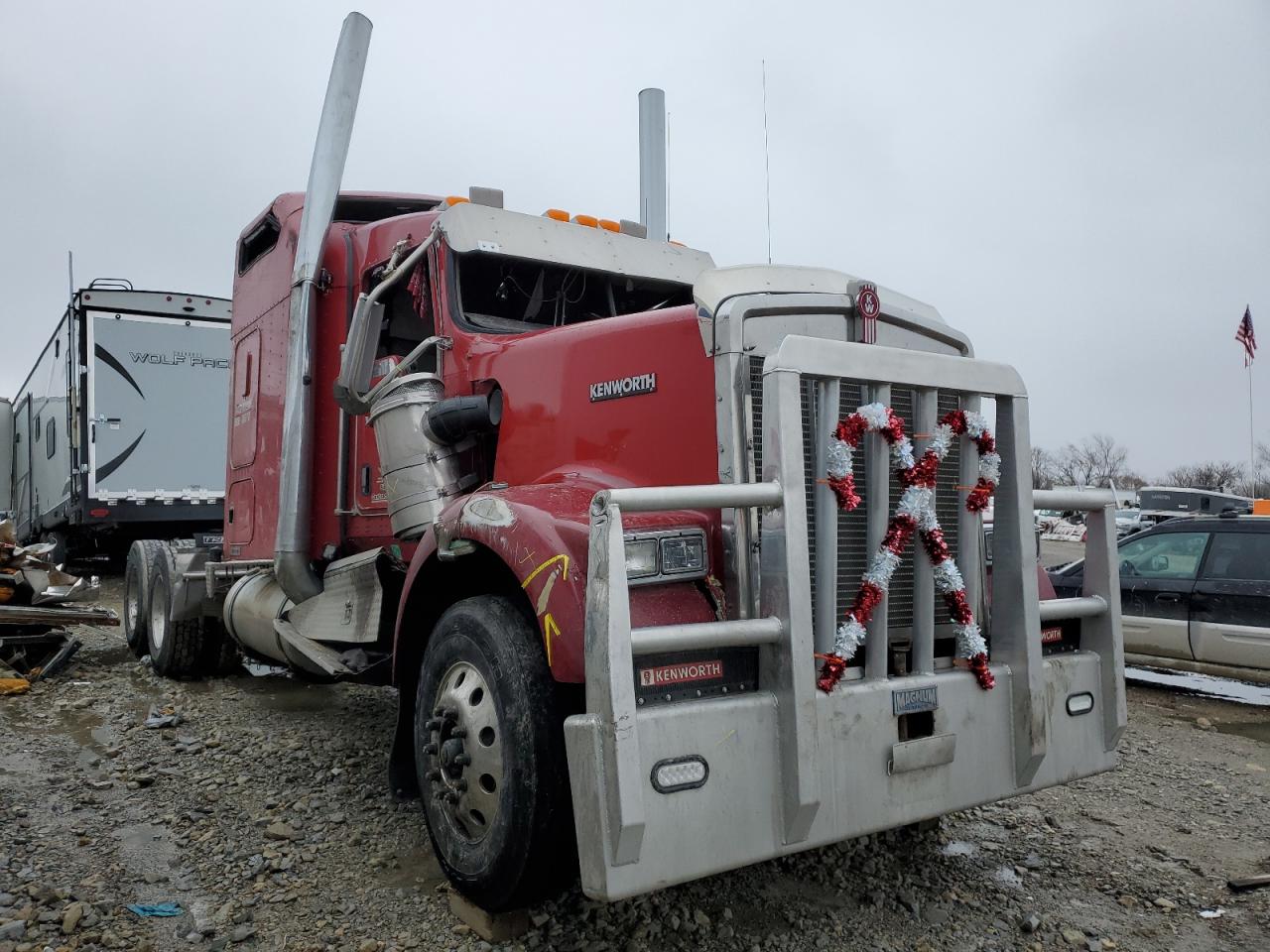 2007 Kenworth Construction W900 VIN: 1XKWDB9X27R154827 Lot: 37814244