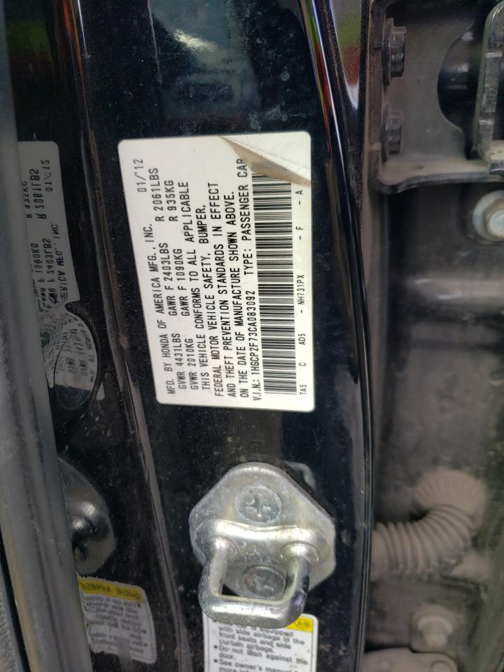 1HGCP2F73CA083092 2012 Honda Accord Ex