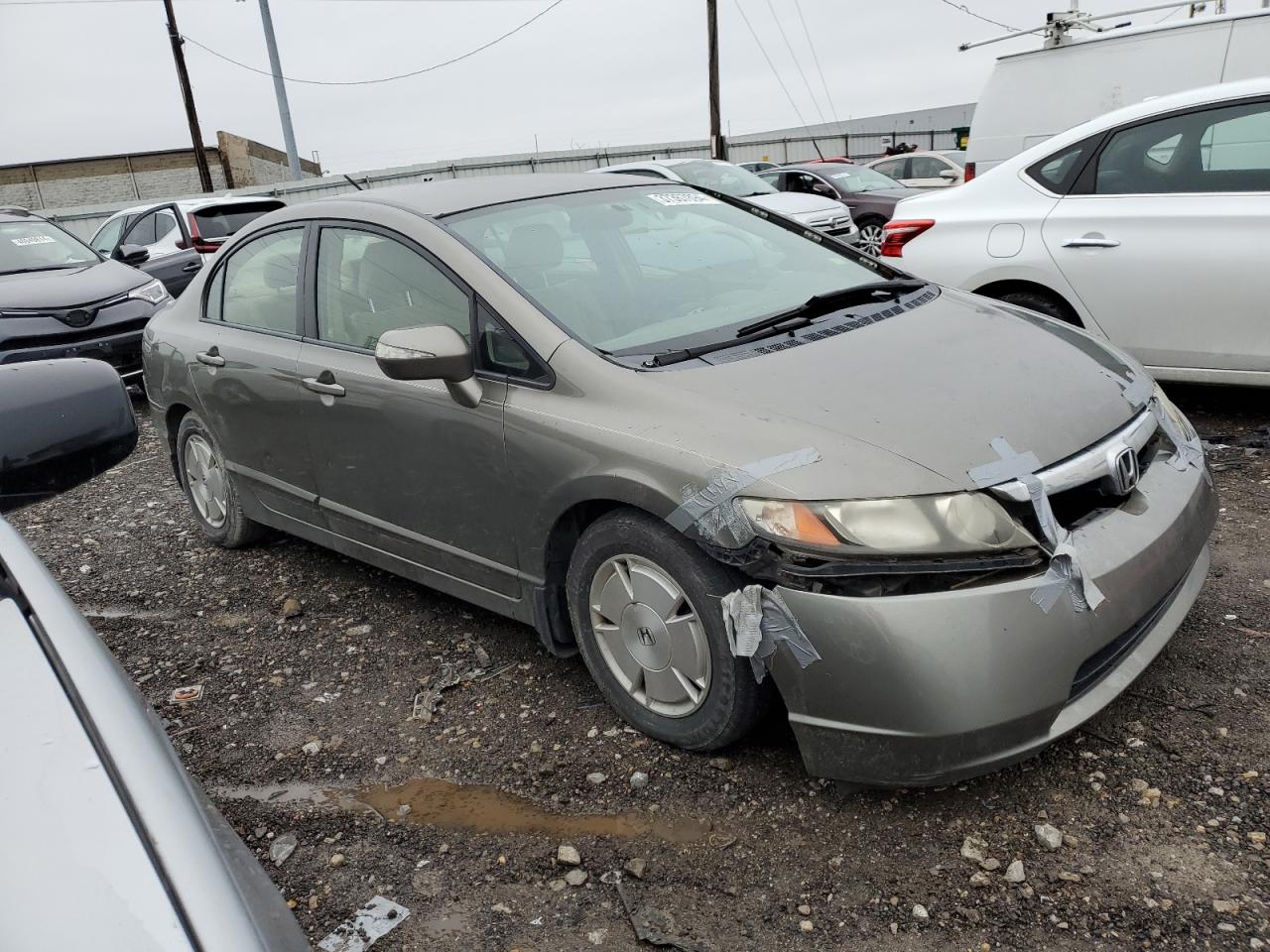 2007 Honda Civic Hybrid VIN: JHMFA36267S025435 Lot: 62312354