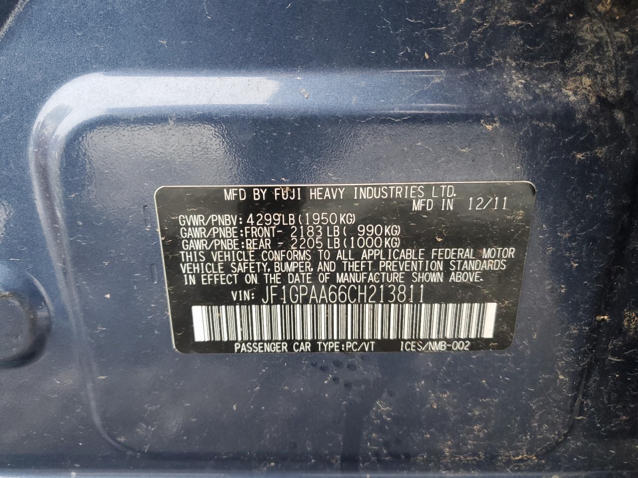 2012 Subaru Impreza - Image 12