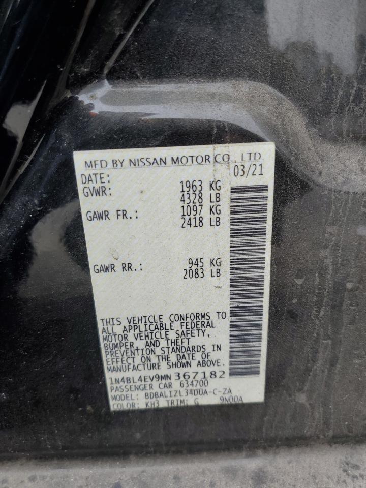 1N4BL4EV9MN367182 2021 NISSAN ALTIMA - Image 14