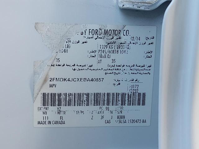 2FMDK4JCXEBA40857 - 2014 FORD EDGE - #38673384