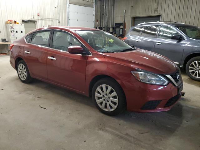  NISSAN SENTRA 2017 Czerwony