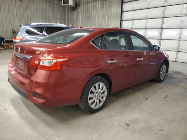  NISSAN SENTRA 2017 Czerwony