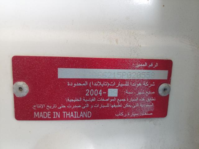 MRHGD66215P020558 - 2005 HONDA CITY - #38444384