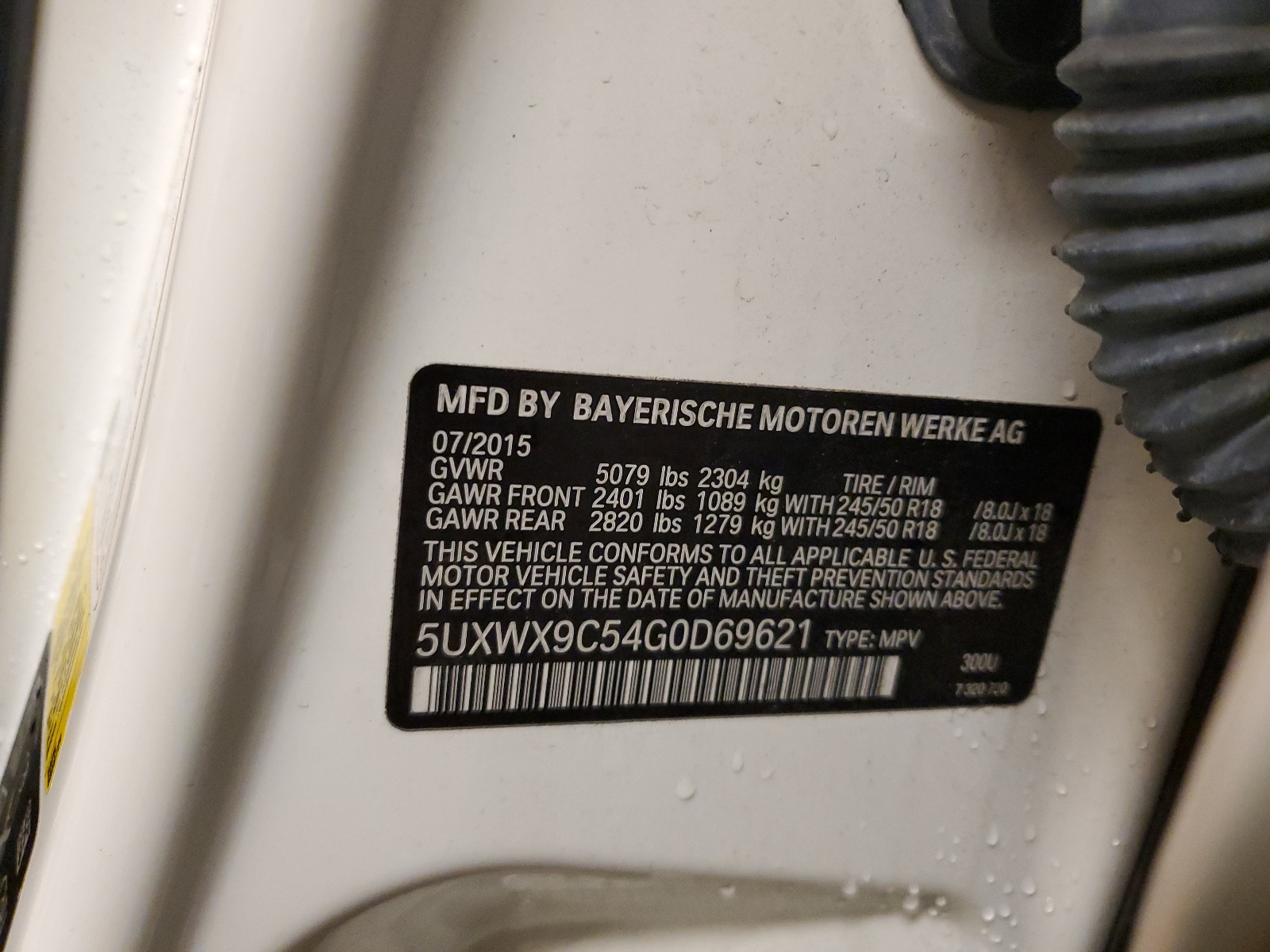 5UXWX9C54G0D69621 2016 BMW X3 xDrive28I