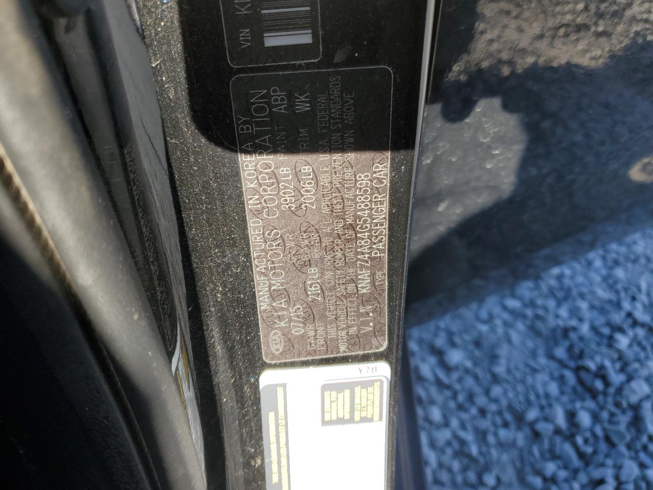 2016 Kia Forte Ex VIN: KNAFZ4A84G5488598 Lot: 37273324