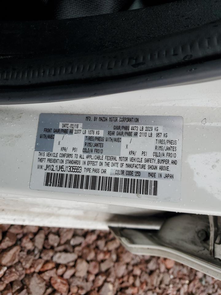 2018 Mazda 6 Sport VIN: JM1GL1UM5J1305563 Lot: 58550094