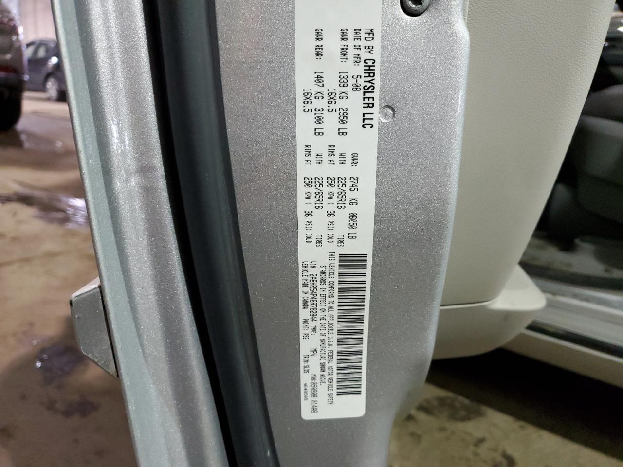 2008 Chrysler Town & Country Touring VIN: 2A8HR54P48R782844 Lot: 82578433