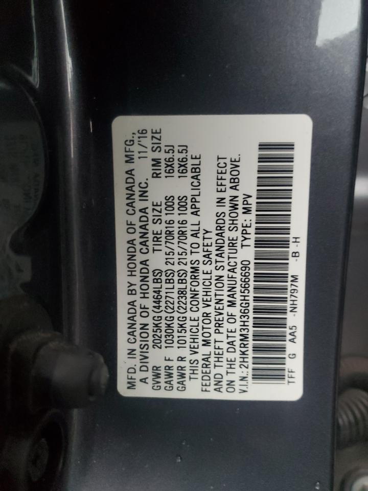 2HKRM3H36GH566690 2016 Honda Cr-V Lx