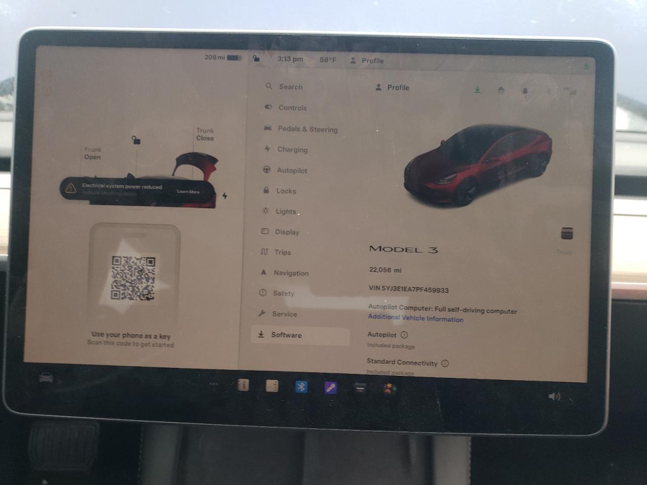 5YJ3E1EA7PF459933 2023 Tesla Model 3