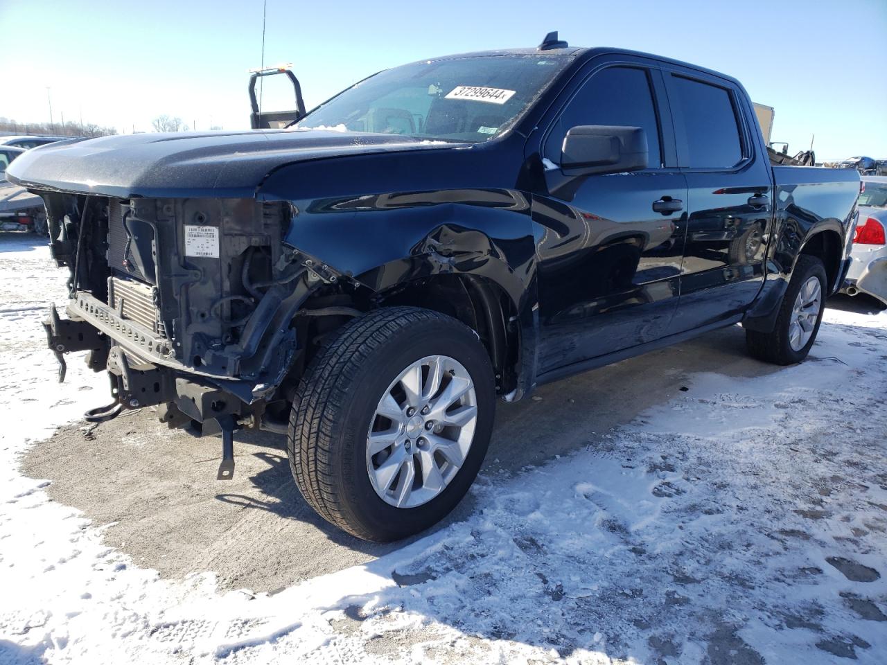 2021 Chevrolet Silverado K1500 Custom VIN: 3GCPYBEK3MG196479 Lot: 37299644