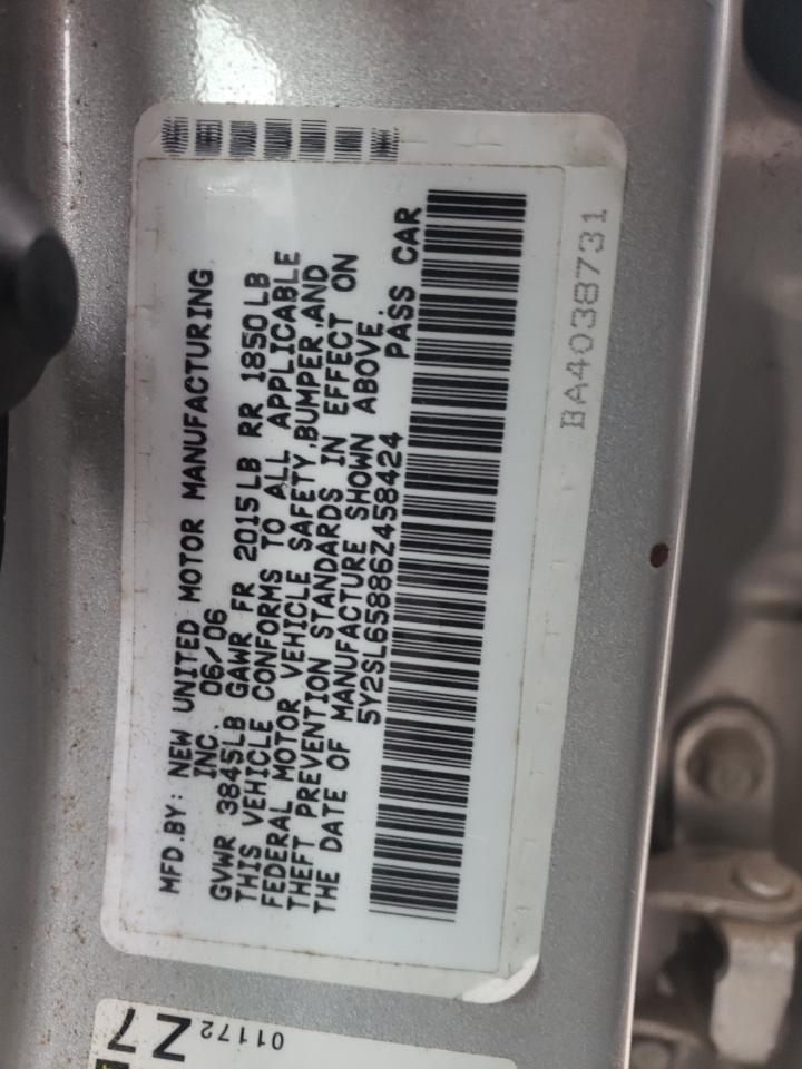 5Y2SL65886Z458424 2006 Pontiac Vibe