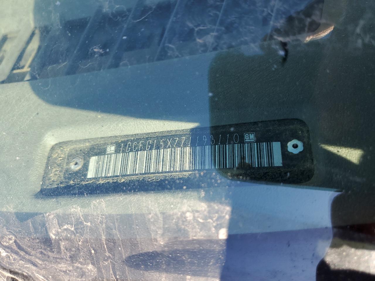 2007 Chevrolet Express G1500 VIN: 1GCFG15X771193110 Lot: 39120884