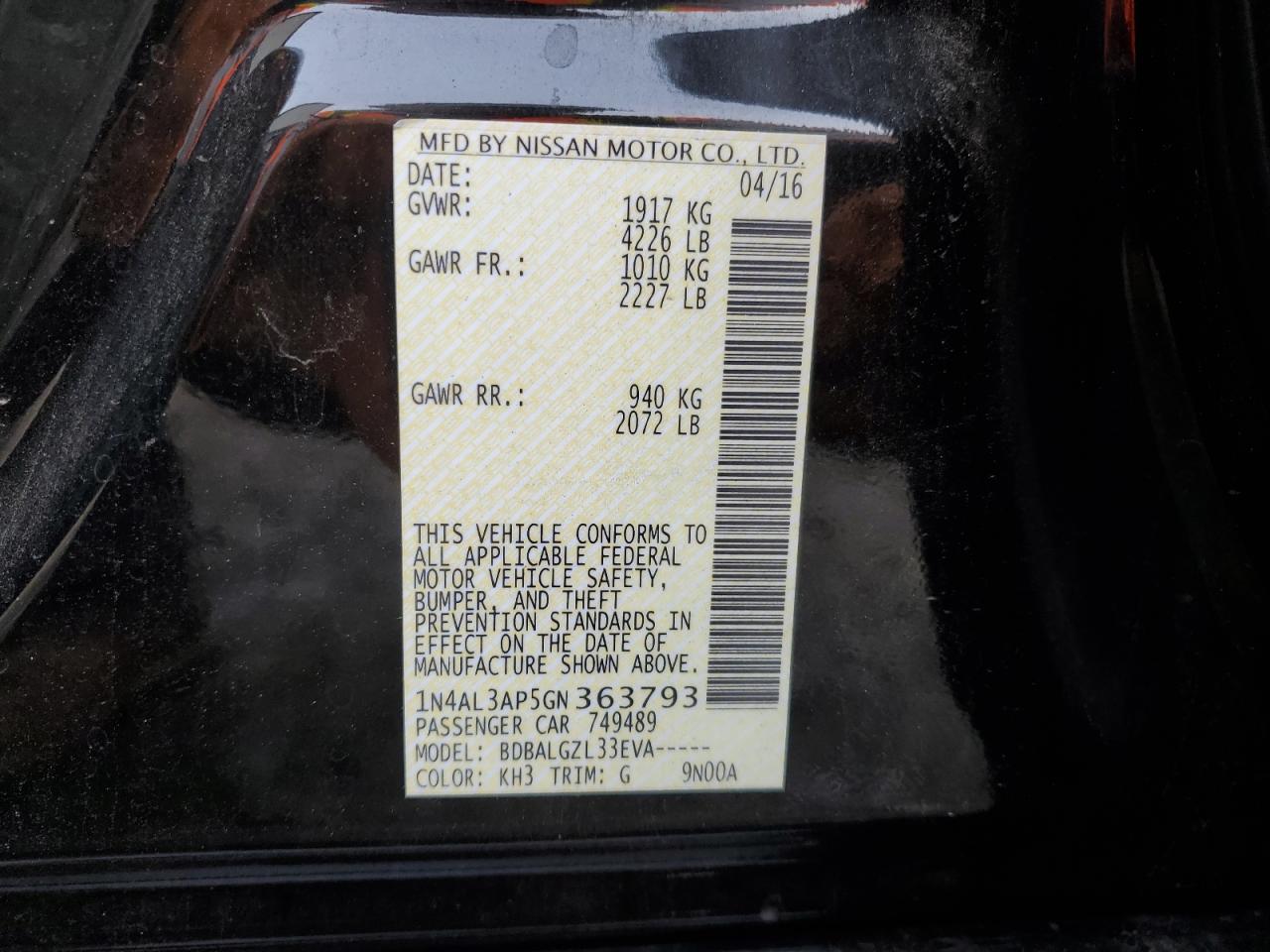 2016 Nissan Altima - Image 12