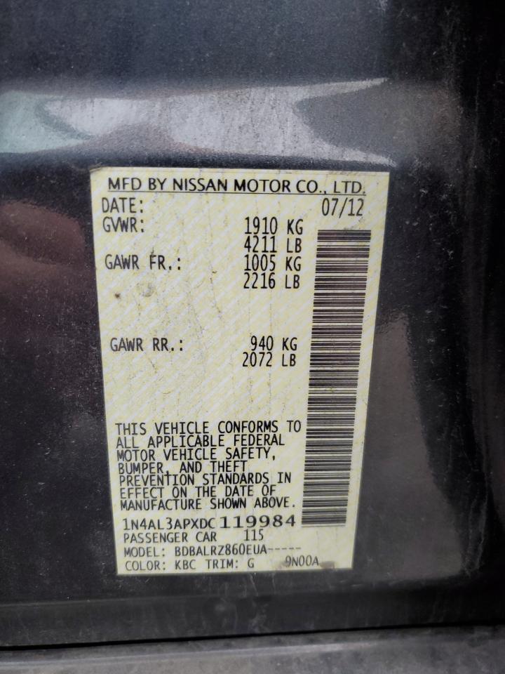 1N4AL3APXDC119984 2013 Nissan Altima 2.5