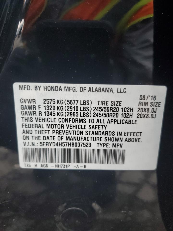 5FRYD4H57HB007523 2017 Acura Mdx Technology