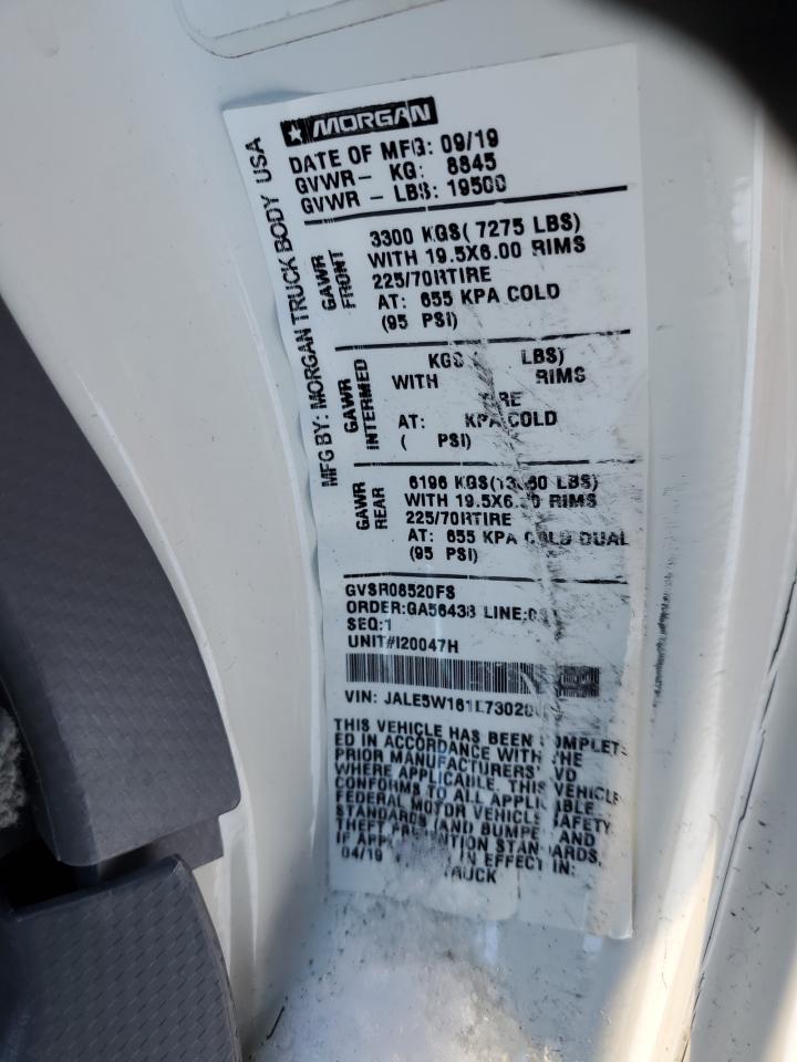 2020 Isuzu Nrr VIN: JALE5W161L7302064 Lot: 38112954