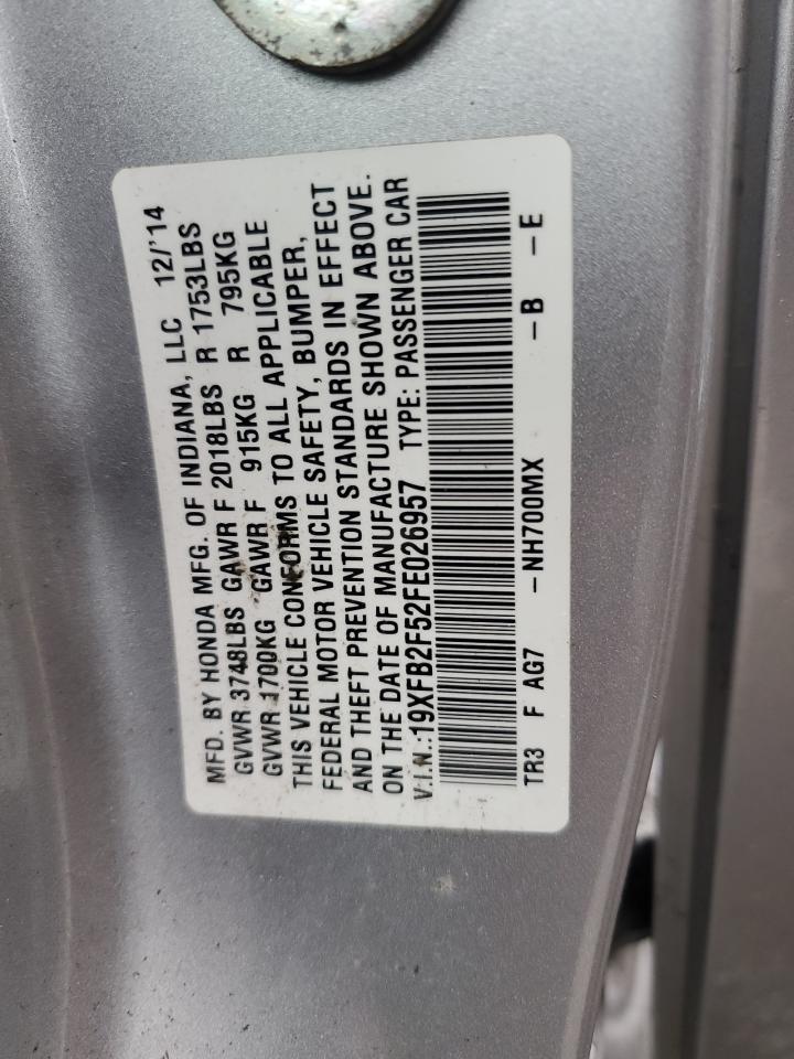 19XFB2F52FE026957 2015 Honda Civic Lx