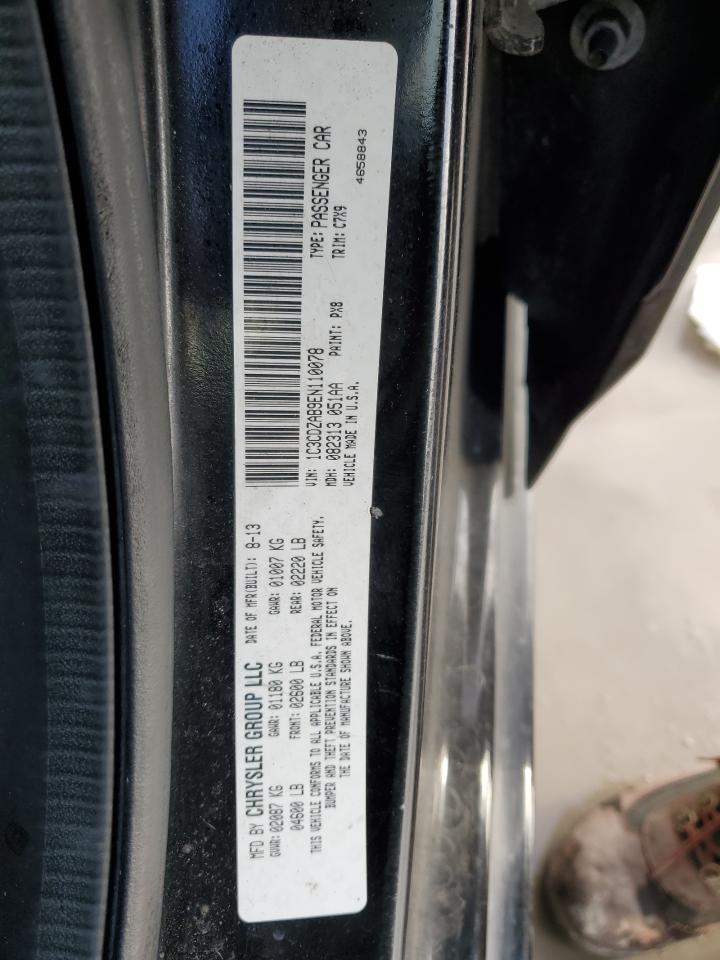 2014 Dodge Avenger Se VIN: 1C3CDZAB9EN110078 Lot: 42330654