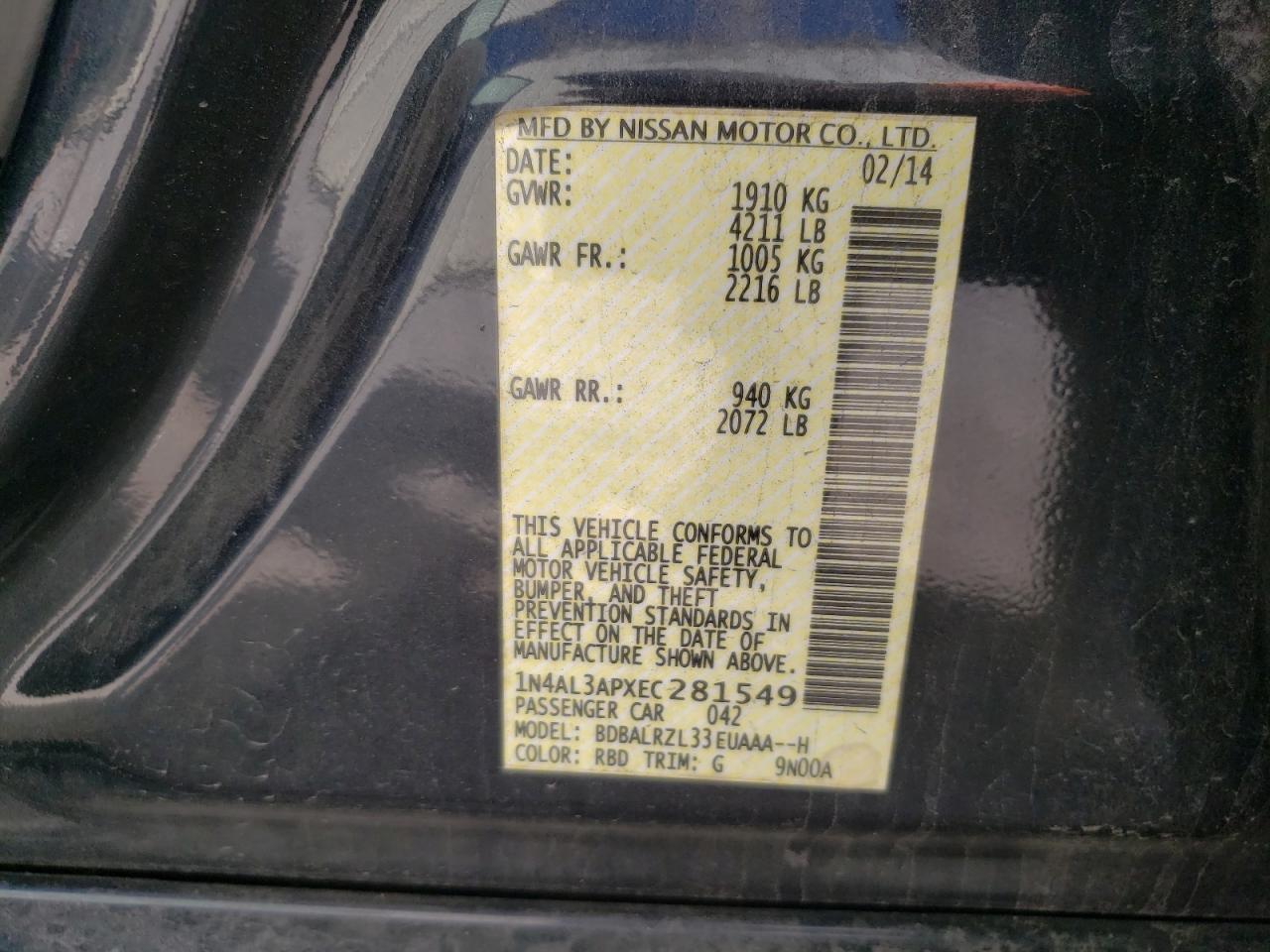 2014 Nissan Altima - Image 13