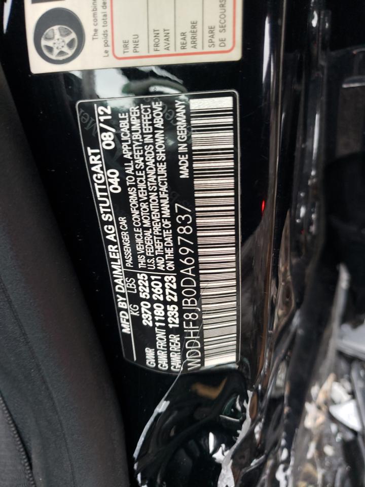 2013 Mercedes-Benz E 350 4Matic VIN: WDDHF8JB0DA697837 Lot: 40327504