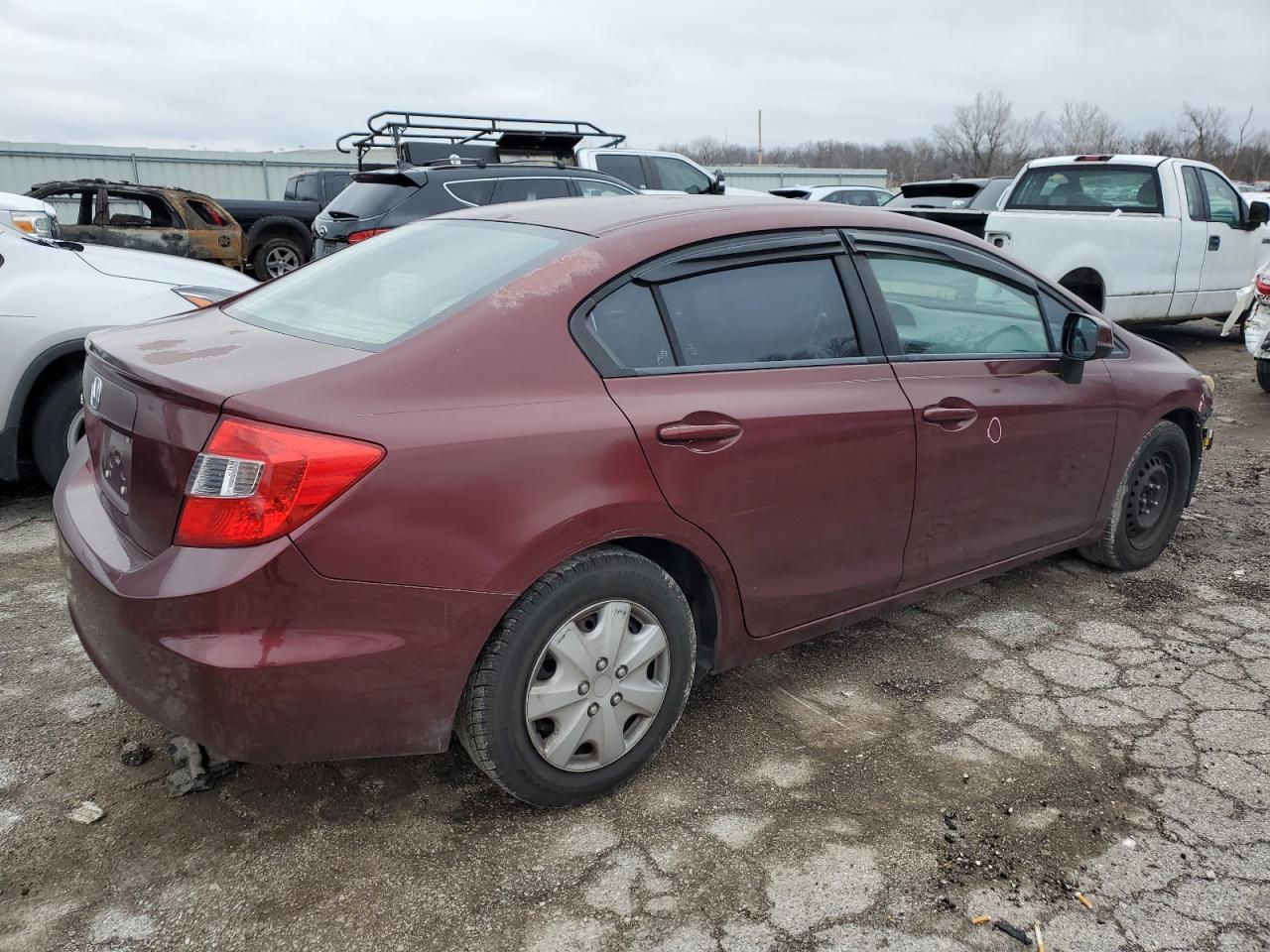 2012 Honda Civic Lx VIN: 2HGFB2F53CH606882 Lot: 40653064